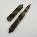 Microtech Dirac Tan War Paint Camo D/E Full Serrated Full Serrated 225-3TAWPS