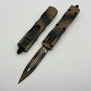 Microtech Dirac Tan War Paint Camo D/E Signature Series 225-1TAWPS
