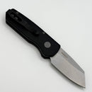Pro-Tech Runt 5 w/ Black Handle & Stonewash MagnaCut R5401 (Consignment)
