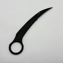 Microtech & Bastinelli Collaboration Feather Distressed Black 215-1DBKS