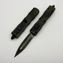 Microtech Dirac OD Green War Paint Camo D/E Signature Series 225-1ODWPS