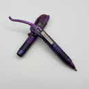 Marfione Custom Siphon Pen II Titanium Purple Haze Frag w/ Purple Stippled Cartridge Tube & Purple Accents