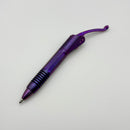 Marfione Custom Siphon Pen II Titanium Purple Haze Slab Side w/ Purple Stippled Cartridge Tube & Purple Accents