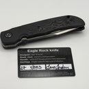Custom Knife Factory Eagle Rock Zirc Bolsters w/ Carbon Fiber & S110V (Consignment)