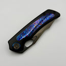Kunwu Jericho DLC Textured Titanium Handles w/ Timascus Inlay  & DLC Vanax K713T-4