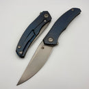 Shirogorov Q95 Ursus w/ Blue Titanium Handle & 3.74" Stonewash Elmax