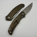 Shirogorov Q95 Ursus w/ Bronze Titanium Handle & 3.74" Stonewash Elmax