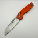 Microtech Knives MSI RAM LOK Orange Polymer & Full Serrated M390MK 210T-12PMOR