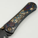 Borka Blades Sean Marfione Ti2 Design Collab SBT Winged Skulls Handles & DLC Star Ground Tanto M390