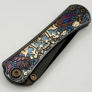 Borka Blades Sean Marfione Ti2 Design Collab SBT Winged Skulls Handles & DLC Star Ground Tanto M390