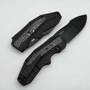We Knife Coral SLT Flipper w/ Black Titanium Handle w/ Aluminum Foil Carbon Inlays & CPM-20CV WE24044-1