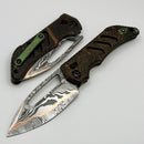 Heretic Custom Koschei Slotted Copper Chemtina Handles & Baker Forge GoMai Damascus