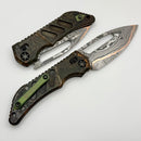 Heretic Custom Koschei Slotted Copper Chemtina Handles & Baker Forge GoMai Damascus
