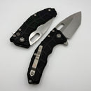 Heretic Knives Martyr Black Polymer Handles w/ 3.5" Stonewash Tanto MagnaCut H057-2A