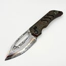 Heretic Custom Koschei Slotted Copper Chemtina Handles & Baker Forge GoMai Damascus
