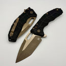 Heretic Knives Martyr Black Polymer Handles w/ 3.5" Bronze Tanto MagnaCut H057-7A