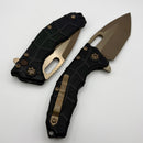 Heretic Knives Martyr Black Polymer Handles w/ 3.5" Bronze Tanto MagnaCut H057-7A