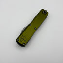 Microtech UTX-85 Gen IV w/ OD Green Handle & Apocalyptic Full Serrated T/E M390MK 12334-12APOD