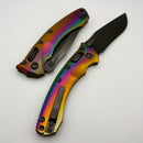 Microtech Marfione Select Amphibian RAM LOK Oil Slick Slab Side Titanium Handles & DLC Stonewash M390MK w/ DLC Accents 137RL-1DLCTMS4