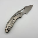 Marfione Select Manual M-Stitch RAM LOK Slab Side Titanium Handles w/ Bronze Accents & Stonewash Part-Serrated M390MK 169MRL-11MS2