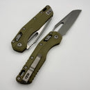 Microtech Knives MSI RAM LOK OD Green Polymer Injection Molded & Full Serrated Apocalyptic M390MK 210T-12APPMOD