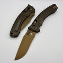 Microtech Amphibian RAM LOK Burnt Bronze Fluted Aluminum & Apocalyptic Bronze M390MK 137RL-1FLDB-X19Z23