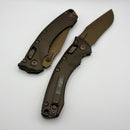 Microtech Amphibian RAM LOK Burnt Bronze Fluted Aluminum & Apocalyptic Bronze M390MK 137RL-1FLDB-X19Z23