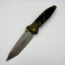 Microtech Socom Elite Tanto Full-Serrated M/A Distressed Grenade Green Apocalyptic Standard 161-12DGG-U25