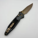 Marfione Select Microtech Socom Ram-Lok Bronzed Stonewashed Antique Denim Titanium Textured Inlaid Handles w/ Bronze Spear Point Stonewash M390MK 160RL-13SMS3