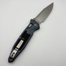 Marfione Select Microtech Socom Ram-Lok Nebula Green Titanium Texture Inlaid Handles w/ Purple Accents & Clip Point Stonewash M390MK 160RL-10MS10