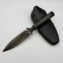 Marfione Custom Knives A.D.O Mini DLC Double Vapor Blast 3V w/ DLC Titanium End Cap 115-DLCVB-MCK