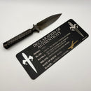 Marfione Custom Knives A.D.O Mini DLC Double Vapor Blast 3V w/ DLC Titanium End Cap 115-DLCVB-MCK