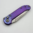 Microtech Marfione Select LUDT Gen III Purple Haze Frag Titanium Handles w/ Purple Accents & Stonewash Tanto 1136-10FRMS5