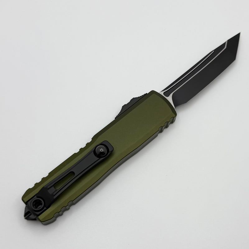 Microtech UTX-85 Gen IV w/ OD Green Handle & Black T/E M390MK 12334-1O
