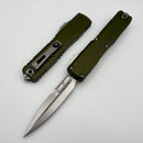 Microtech Ultratech ZBP Bayonet Stonewash w/ OD Green Handle 1120-10OD