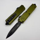 Microtech Scarab 2 Gen 3 Executive w/ OD Green Handles & D/E Black M390MK 1175-1OD