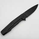 Uldanov Custom Knives R1 Blackout w/ Milled Titanium & MagnaCut Flipper