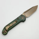 Microtech Marfione Select LUDT Gen III Antique Green Titanium Frag Handles & Bronze T/E 1136-13FRMS1
