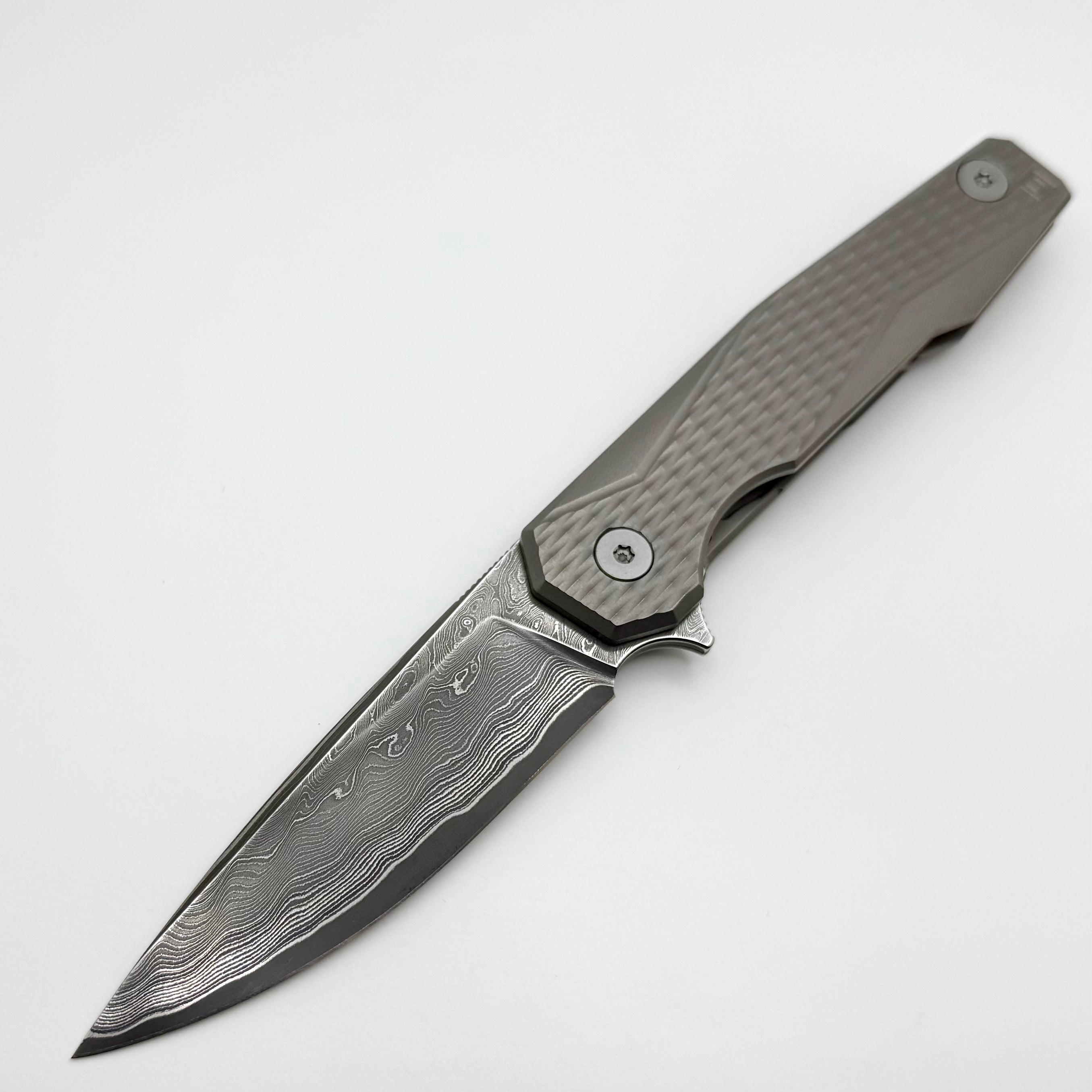 Uldanov Custom Knives R1 w/ Milled Titanium & Lam-Rex 121 Flipper