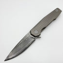 Uldanov Custom Knives R1 w/ Milled Titanium & Lam-Rex 121 Flipper