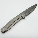 Uldanov Custom Knives R1 w/ Milled Titanium & Lam-Rex 121 Flipper