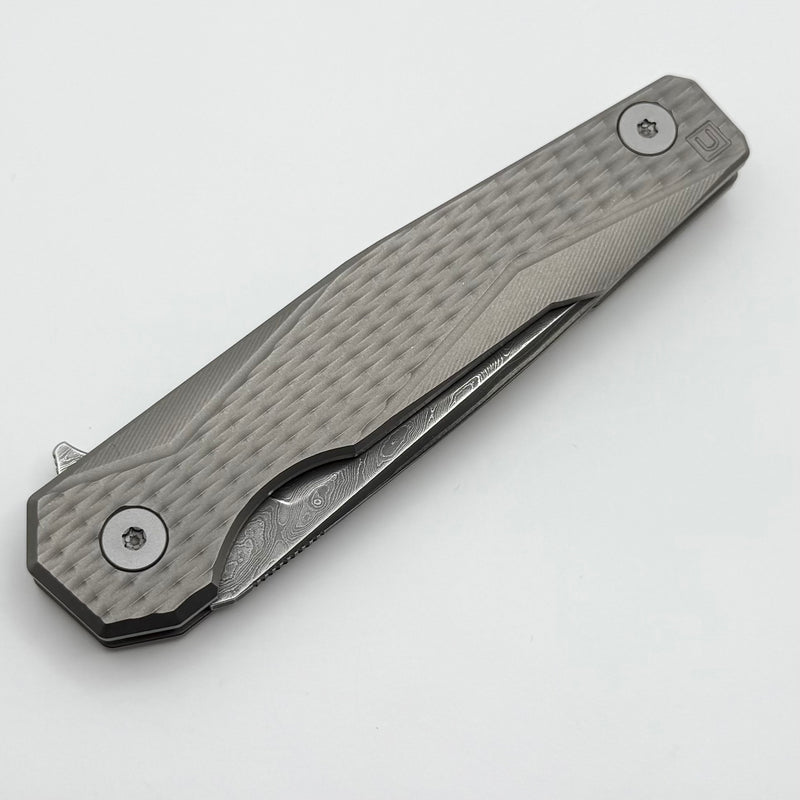 Uldanov Custom Knives R1 w/ Milled Titanium & Lam-Rex 121 Flipper