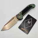 Microtech Marfione Select LUDT Gen III Antique Green Titanium Textured Inlay Handle & Bronze T/E 1136-13MS3