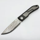 Uldanov Custom Knives Sierra L Carbon Fiber Handles w/ Ti Inlays & Lam-MagnaCut Front Flipper