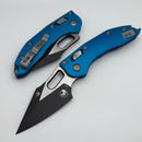 Microtech Knives Manual Stitch RAM LOK Fluted Aluminum Blue Standard & Black M390MK 169RL-1FLBL