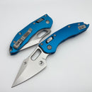 Microtech Knives Manual Stitch RAM LOK Fluted Blue Aluminum Stonewash Standard & M390MK 169RL-10FLBL