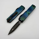 Microtech UTX-85 Gen IV Blue X-51 Handle w/ T/E M390MK Signature Series 12324-1BLX51S