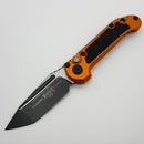 Factory Blem Microtech Knives LUDT Gen III Black Tanto w/ Orange Handle 1136-1OR