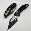 Microtech Manual Stitch RAM LOK Black Aluminum Handles & Black Standard M390MK 169RL-1