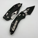 Microtech Manual Stitch RAM LOK Black Aluminum Handles & Black Standard M390MK 169RL-1